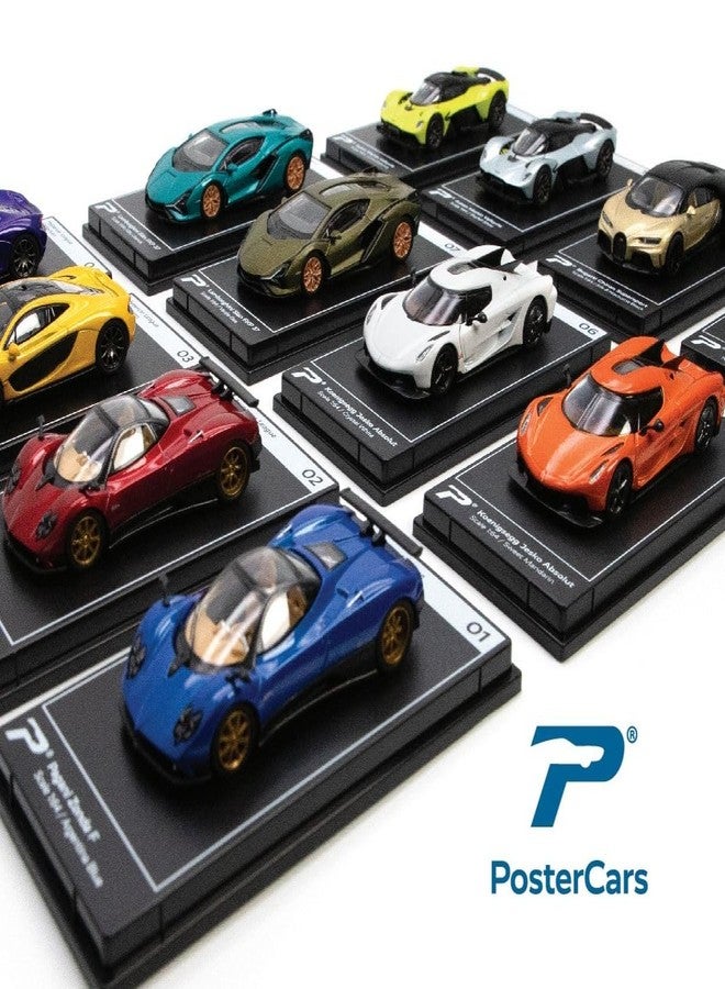 PosterCars 1:64 Diecast Official Scale Model Hypercar League Collection (Lamborghini Sian FKP 37 (Verde GEA) No.7) - Image 3